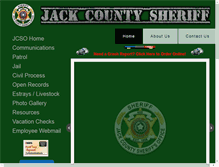 Tablet Screenshot of jackcountysheriff.com